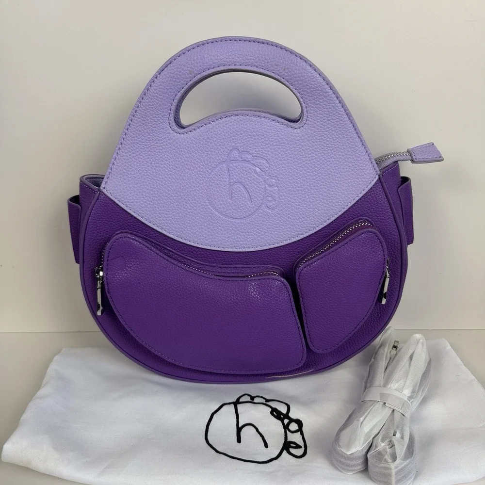 HOMAGE YEAR Purple Abundance Ova Manifestation Bag Crossbody Shoulder Tote